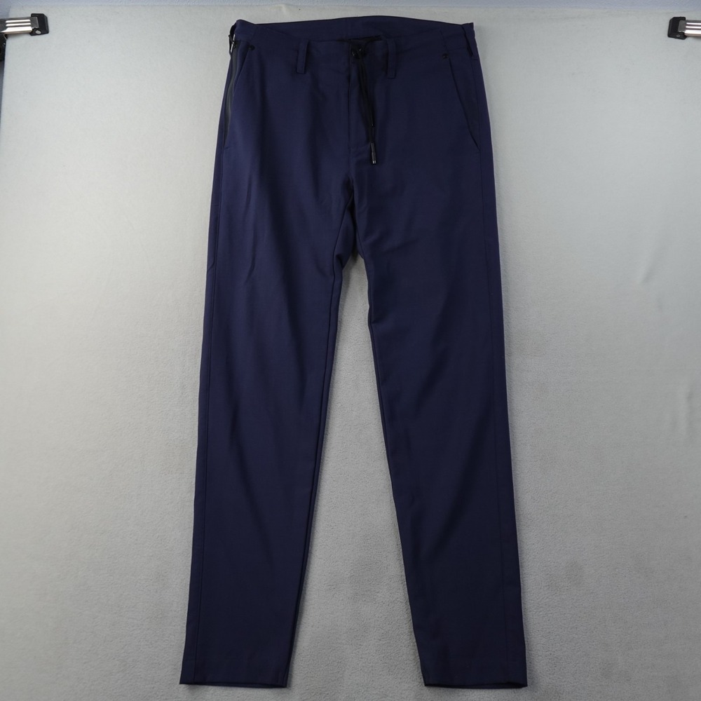 Alchemy Equipment Tapered Wool Blend Pants Mens 30 32x30 Navy Stretch Paulo